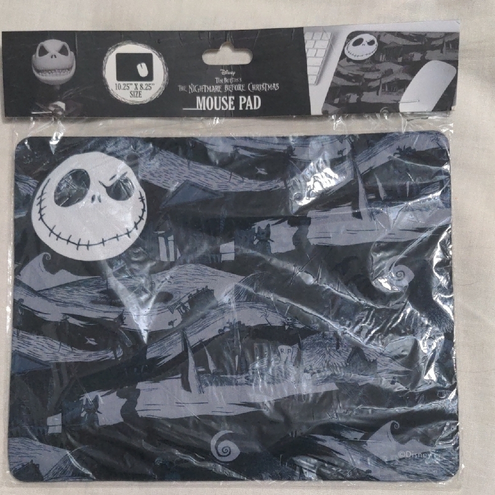 Tim Burton Nightmare Before Christmas 10.25 X 8.25 Mouse Pad